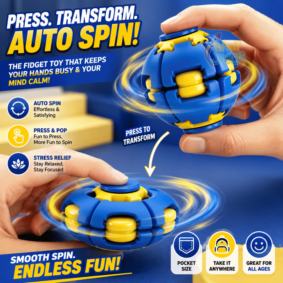 Colorful Press & Spin Fidget Ball