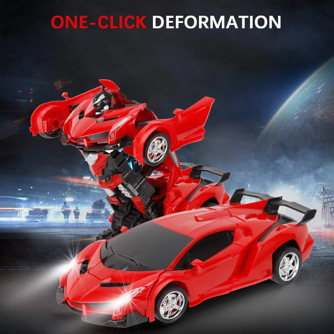 Alpha-Bot X-7 Transformative Racer