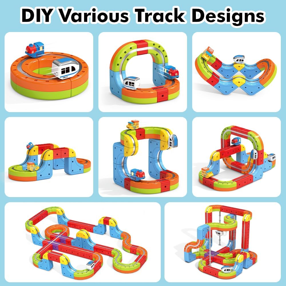 Magnetic Train Truck Builder Set