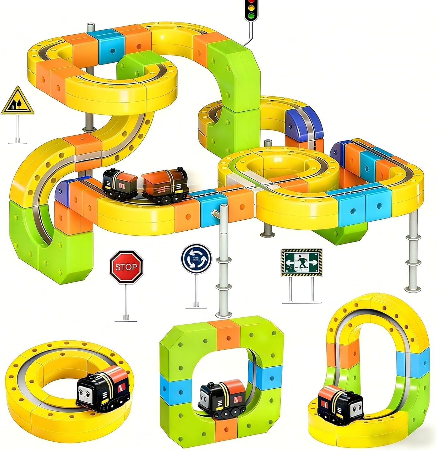 Magnetic Train Truck Builder Set