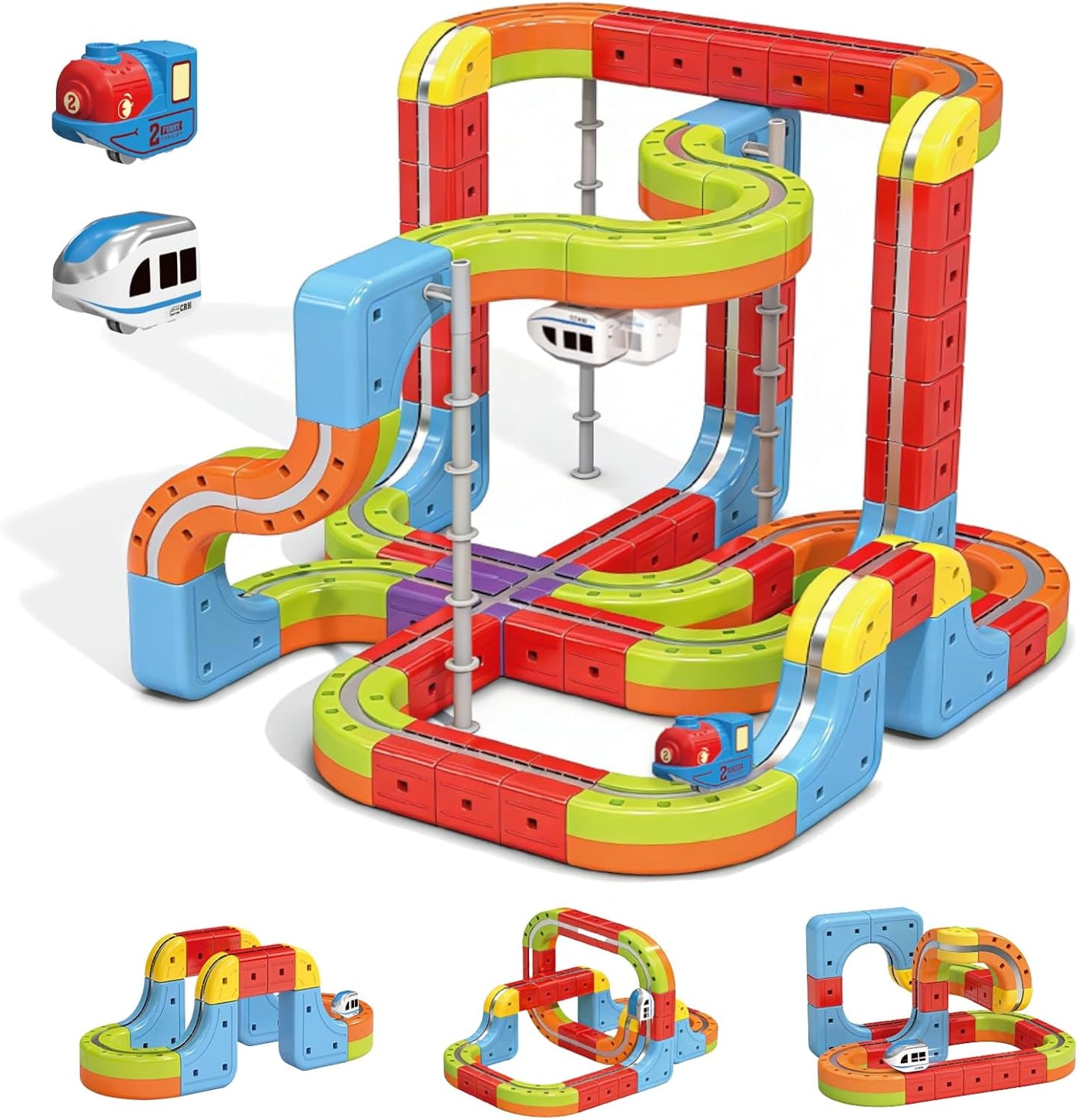Magnetic Train Truck Builder Set
