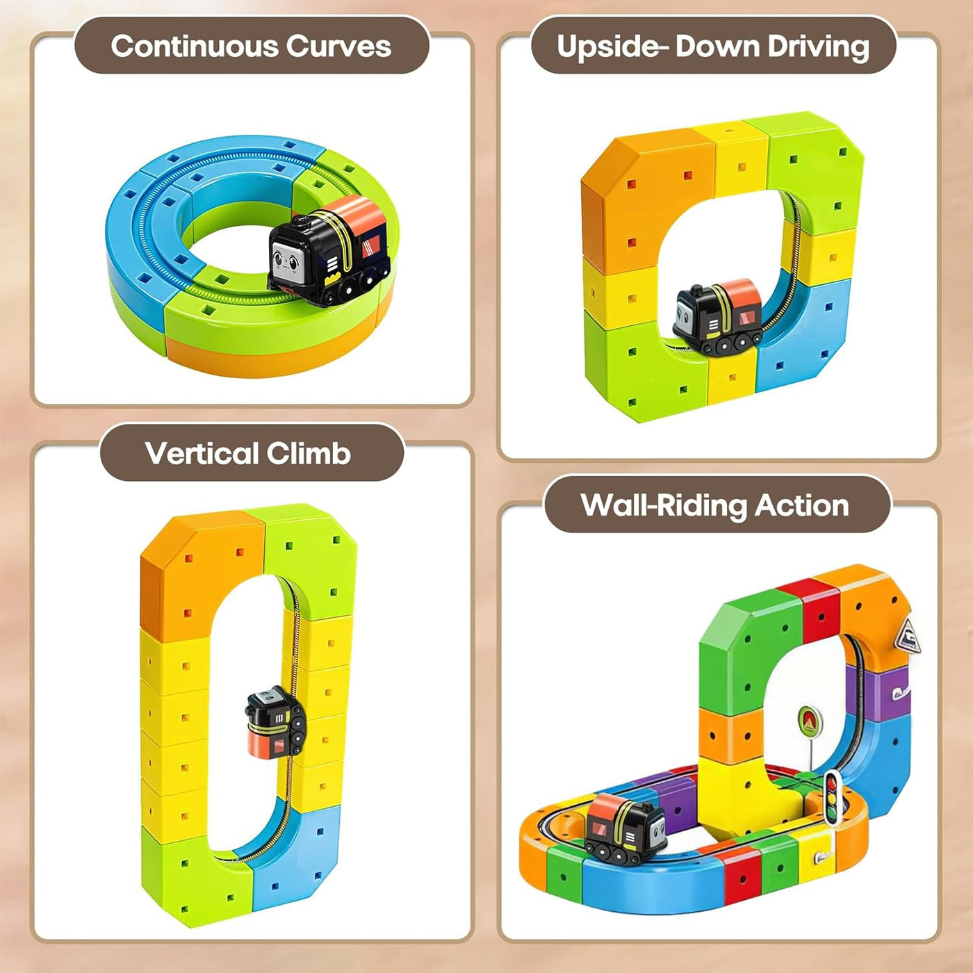 Magnetic Train Truck Builder Set