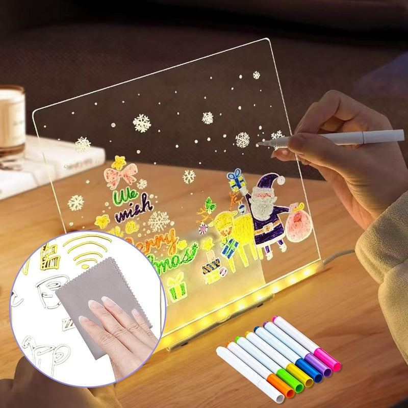 MagicGlow Learning Board with 7 Color Pens