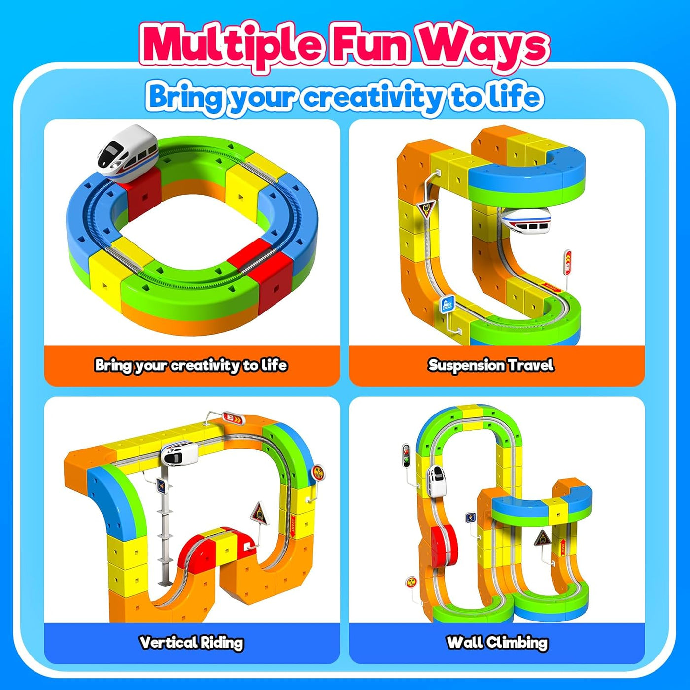 Magnetic Train Truck Builder Set