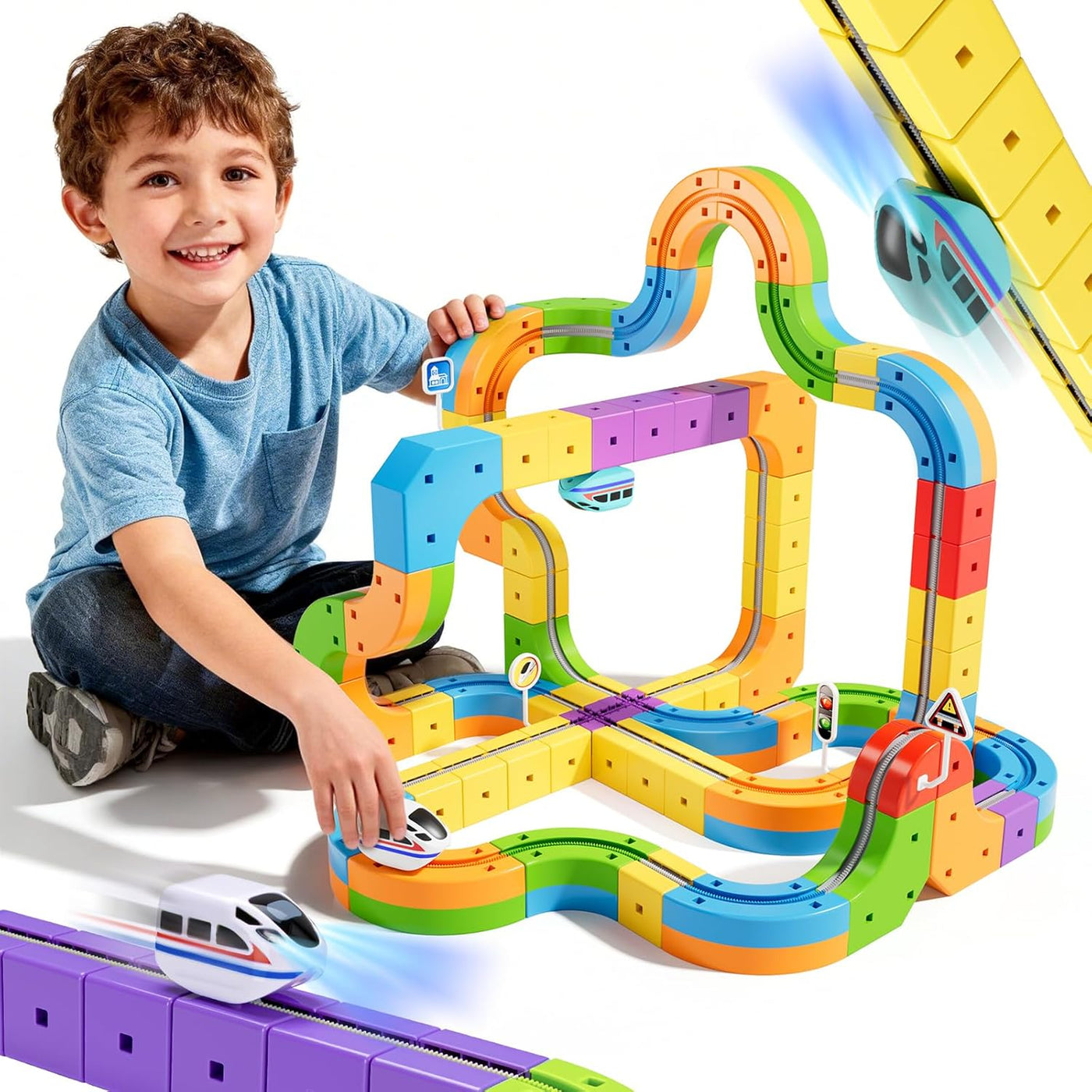 Magnetic Train Truck Builder Set