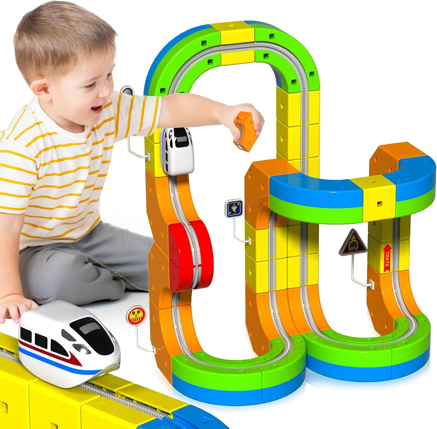 Magnetic Train Truck Builder Set