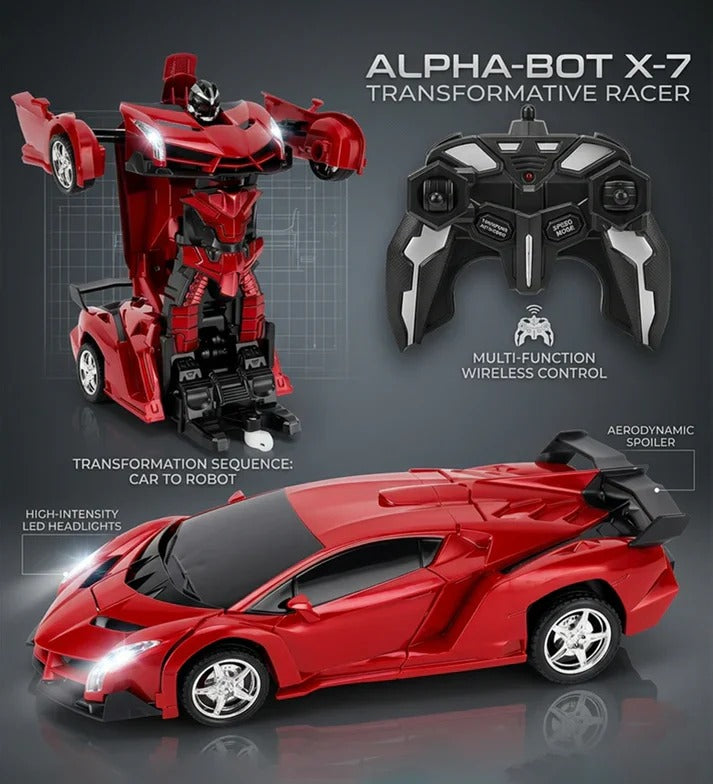 Alpha-Bot X-7 Transformative Racer