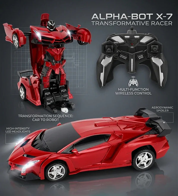 Alpha-Bot X-7 Transformative Racer