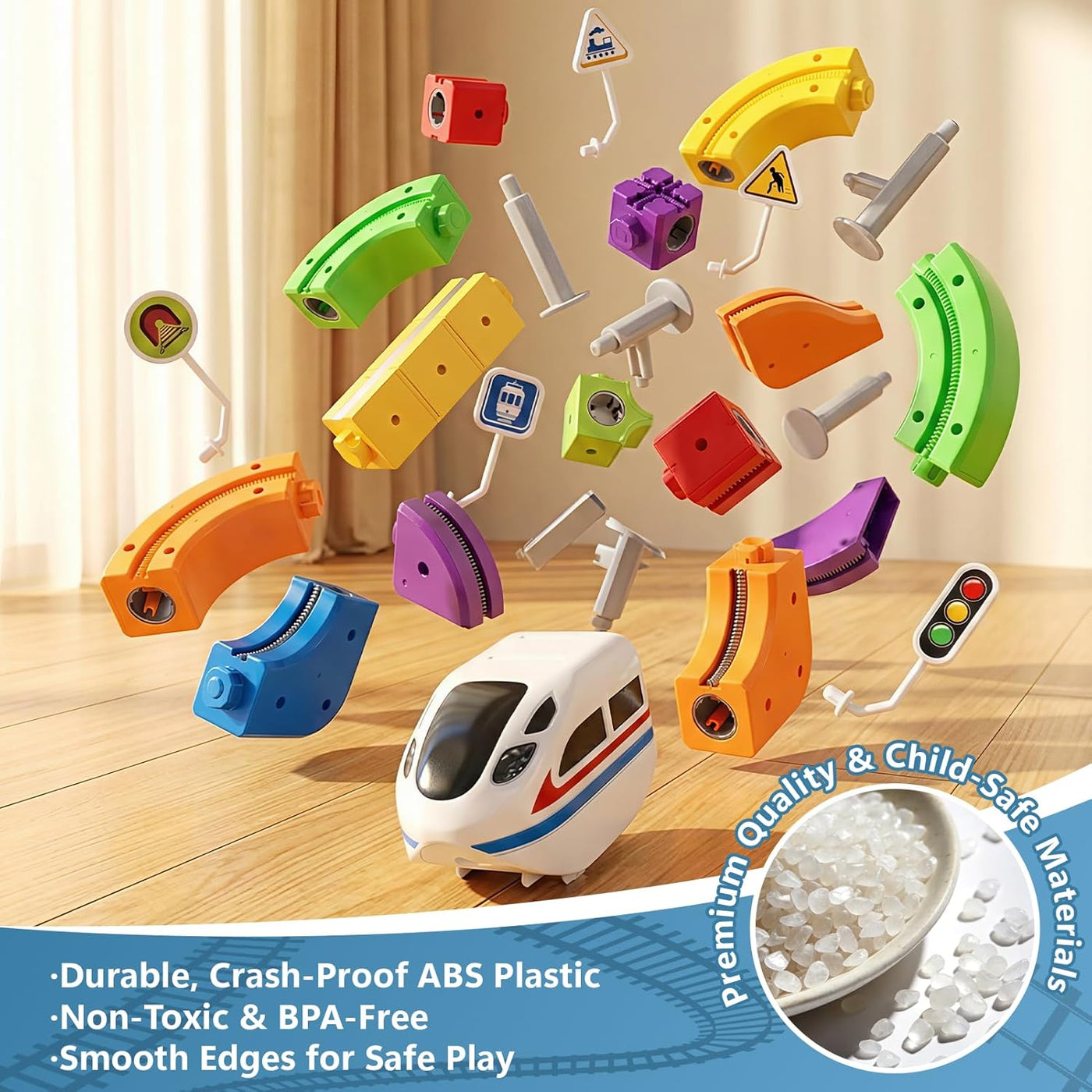 Magnetic Train Truck Builder Set