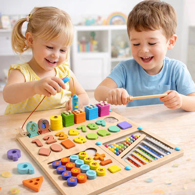 6-in-1 Montessori Wooden Smart Board