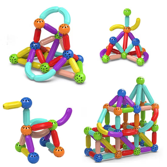 magnetic rod building blocks