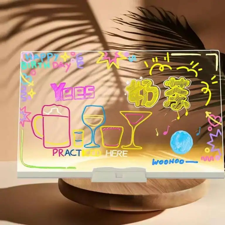 MagicGlow Learning Board with 7 Color Pens