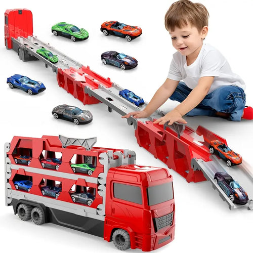 2 in 1 Transport Truck Toy Cars