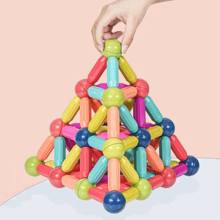 magnetic rod building blocks