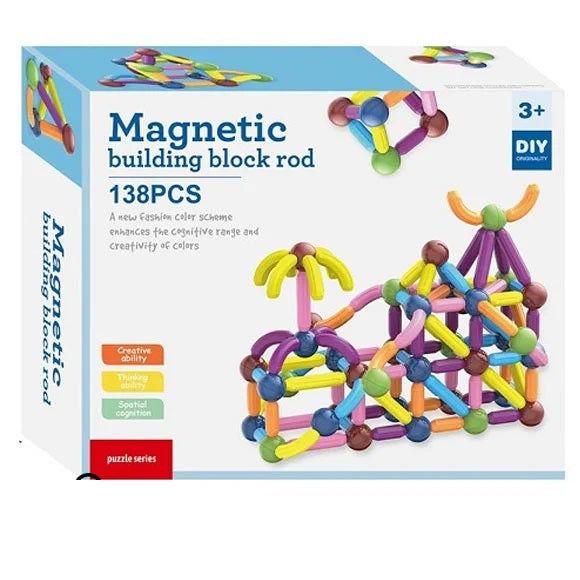 magnetic rod building blocks