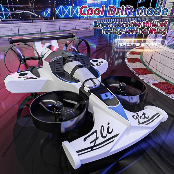2-in-1 RC Drift Car & Flying Drone Toy